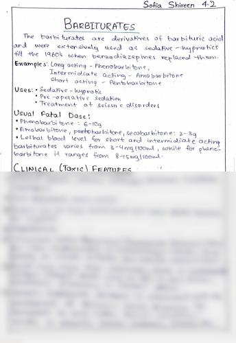 Unit 5 Notes 6th Semester B.Pharmacy Lecture Notes,BP602T Pharmacology III,BPharmacy,Handwritten Notes,BPharm 6th Semester,Important Exam Notes,B Pharmacy Notes,
